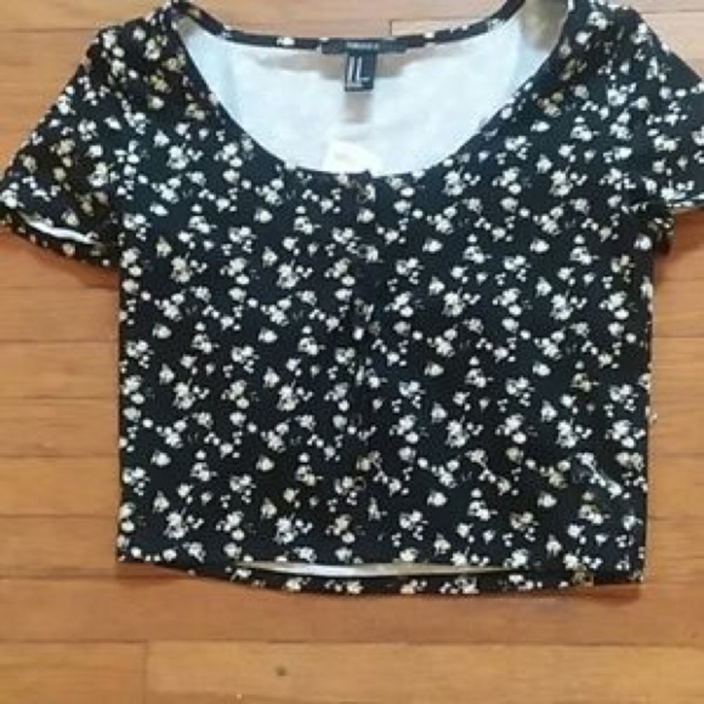 forever 21 sunflower crop top